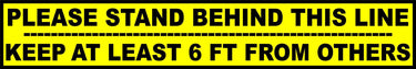 Social Distancing Floor Sign, Keep Safe Distance, 4